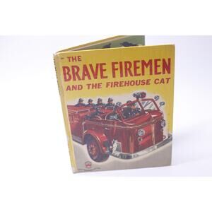 The Brave Firemen And The Firehouse Cat, Picture Book, 1951, ~ 250407-WH 166